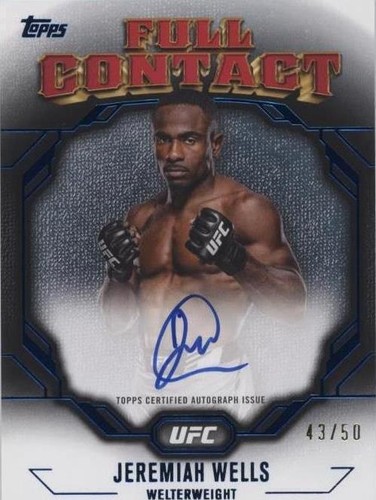 2024 Topps UFC Knockout - Jeremiah Wells #FCA-JWS
