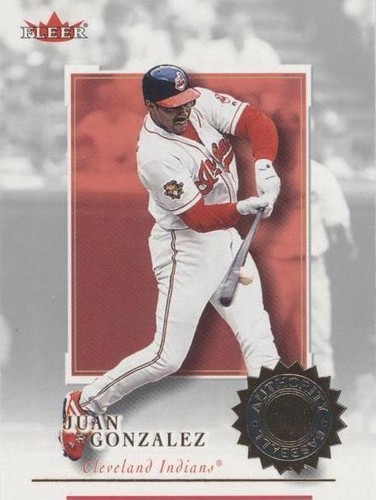 2001 Fleer Authority - Juan González #58