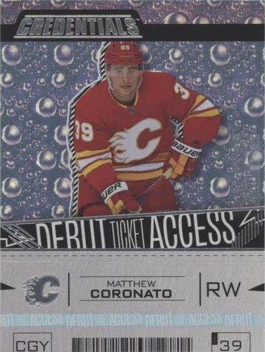 2023-24 Upper Deck Credentials - Matthew Coronato #182