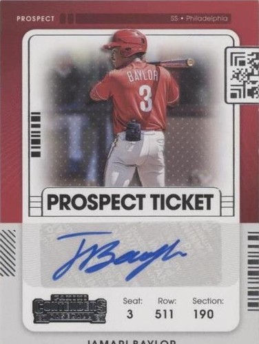 2021 Panini Contenders - Jamari Baylor #PT2-JB