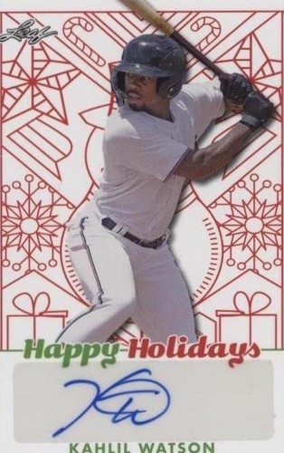 2023 Leaf Holiday Packs - Kahlil Watson #BA-KW1