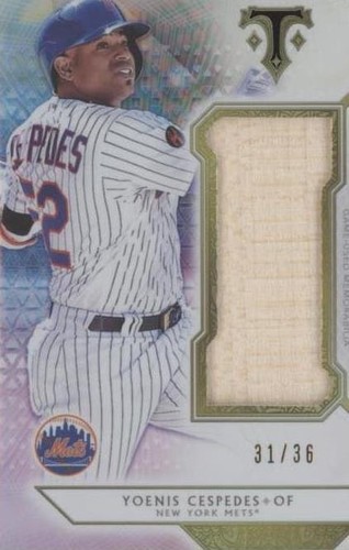 2018 Topps Triple Threads - Yoenis Cespedes #SJR-YC3