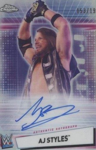 2021 Topps Chrome WWE - AJ Styles #A-AJ