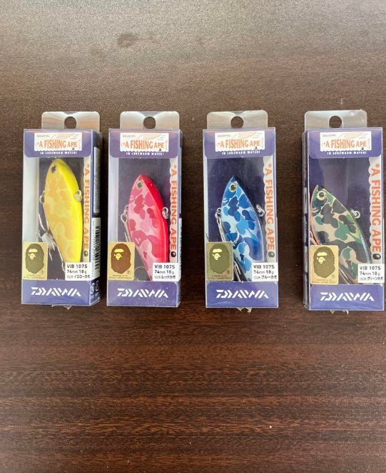 Daiwa x A Fishing Ape Collaboration Vib 107S Set of 4 Colors