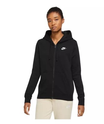 

Женская черная худи с молнией и вышивкой логотипа Nike Essential (BV4122 010) —, Черный