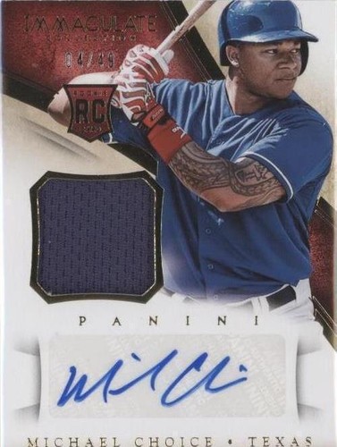 2014 Panini Immaculate Collection - Michael Choice #119