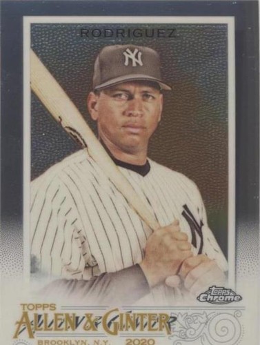 2020 Topps Allen & Ginter Chrome - Alex Rodriguez #145