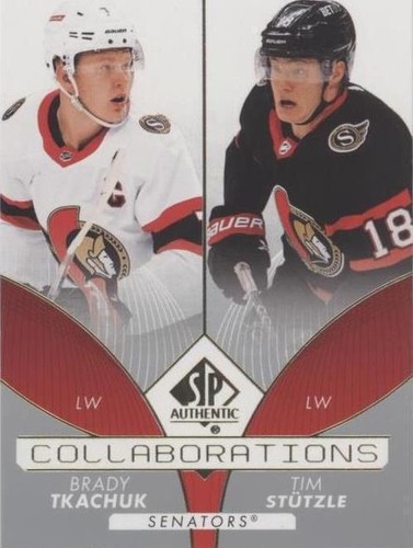2022-23 SP Authentic - Brady Tkachuk Tim Stutzle #C-14