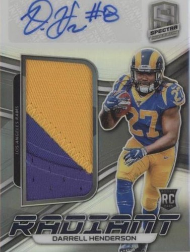 2019 Panini Spectra Darrell Henderson #RRPS-5