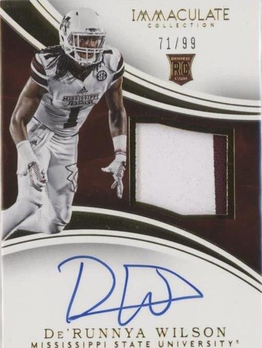 2016 Panini Immaculate Collection Collegiate De'Runnya Wilson #127