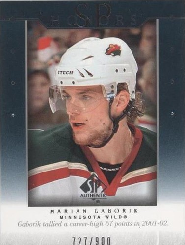 2003-04 SP Authentic - Marian Gaborik #H23