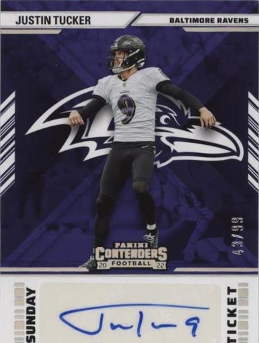 2022 Panini Contenders Justin Tucker #STS-JTU