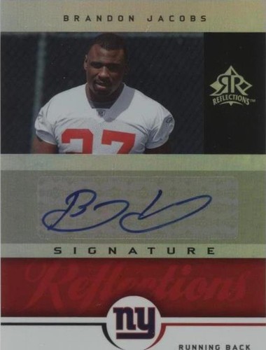 2005 Upper Deck Reflections Brandon Jacobs #SR-BJ