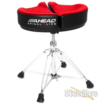 AHEAD Spinal G Ergokinetic Drum Throne Red Top With Black Sides