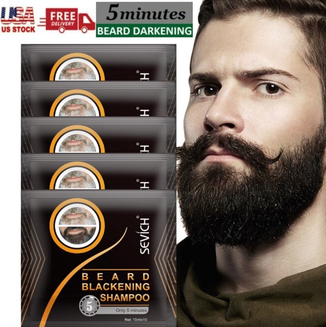 Dye Shampoo Permanent Mustache Darkening