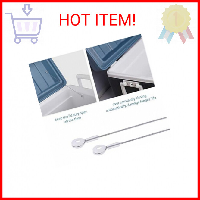 AIEVE Replacement Lid Strap for Coleman Coolers, Heavy Duty Stainless Steel Cool