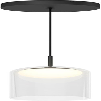 Mirah 5 W LED Modern Mid-Century Pendant Light Fixture, Matte Black Finish - Ide