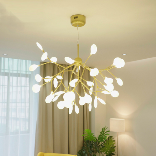 Details About Sputnik Firefly Pendant Lamp Modern Led Ceiling Light Fixture W 27 Lights Diy