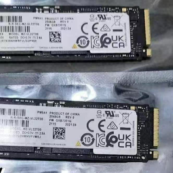 2TB Samsung SSD PM9A1 M.2 PCIe NVME SSD MZVL22T0HBLB-00B00