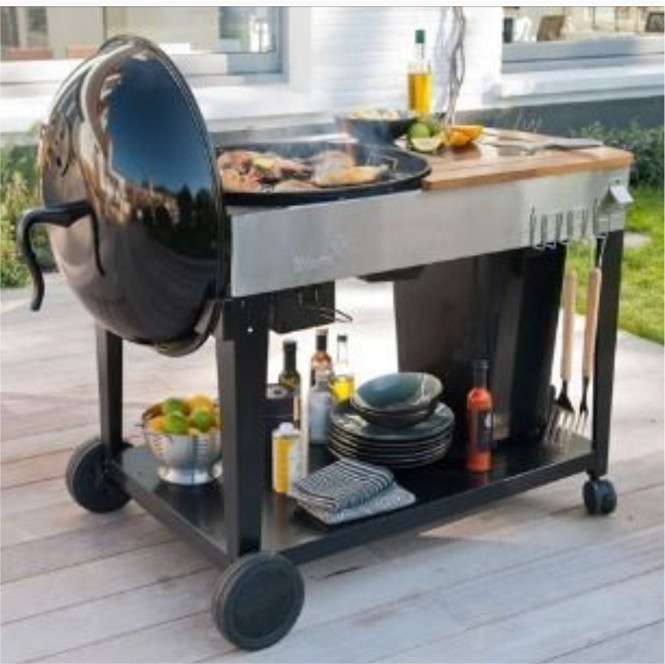 Blooma bondi kettle bbq charcoal (like ber) with trolley / prep