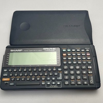 Sharp Pocket Computer PC G850V Function Calculator Console Tested Japan Used