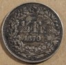 Switzerland 1879 Half Franc Better Date as pictured