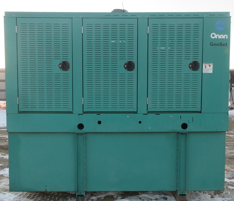 150 kw Cummins / Onan Diesel Generator / Genset - 377 Hours - Load Bank Tested