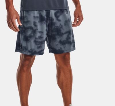 

Мужские шорты с принтом UA Tech Under Armour, серый / черный, размер, Downpour gray / black, 1376945