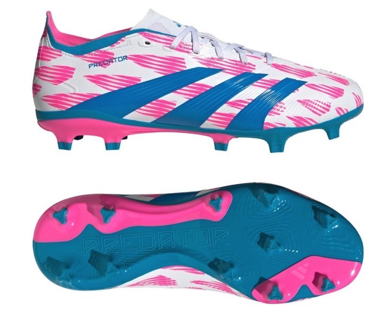 Adidas Predator League FG Soccer Cleats Shoes White Pink IG6262