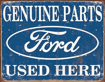 Tin Signs TSN1422 Decorative Sign 'Ford Parts Used Here' Size 16" x 12.5"