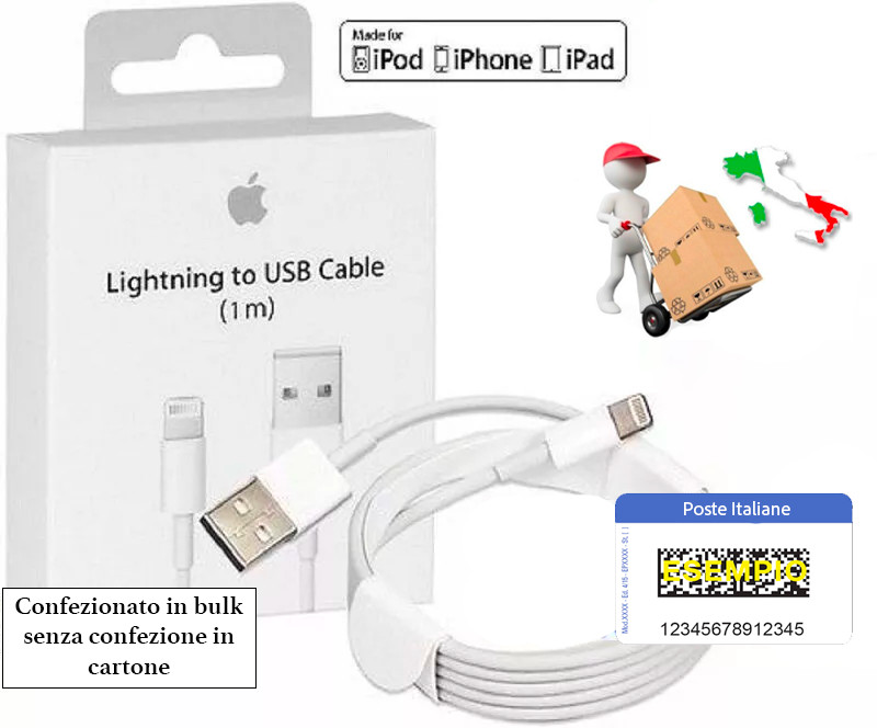 Cavo Dati  Originale Usb Per Iphone  Cavo Light  7 8 X Xs 11 12 13 14 Max Pro