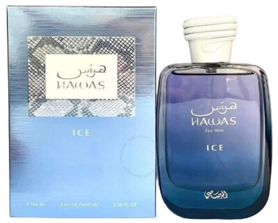 RASASI HAWAS  ICE  EAU DE PARFUM FOR UNISEX AROMATIC AQUATIC FRAGRANCE - 100 ML