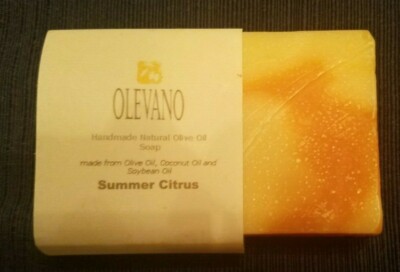 Hand Made  Summer Citrus  Soap Bar - Orange Swirl style - Made by Olevano  - New