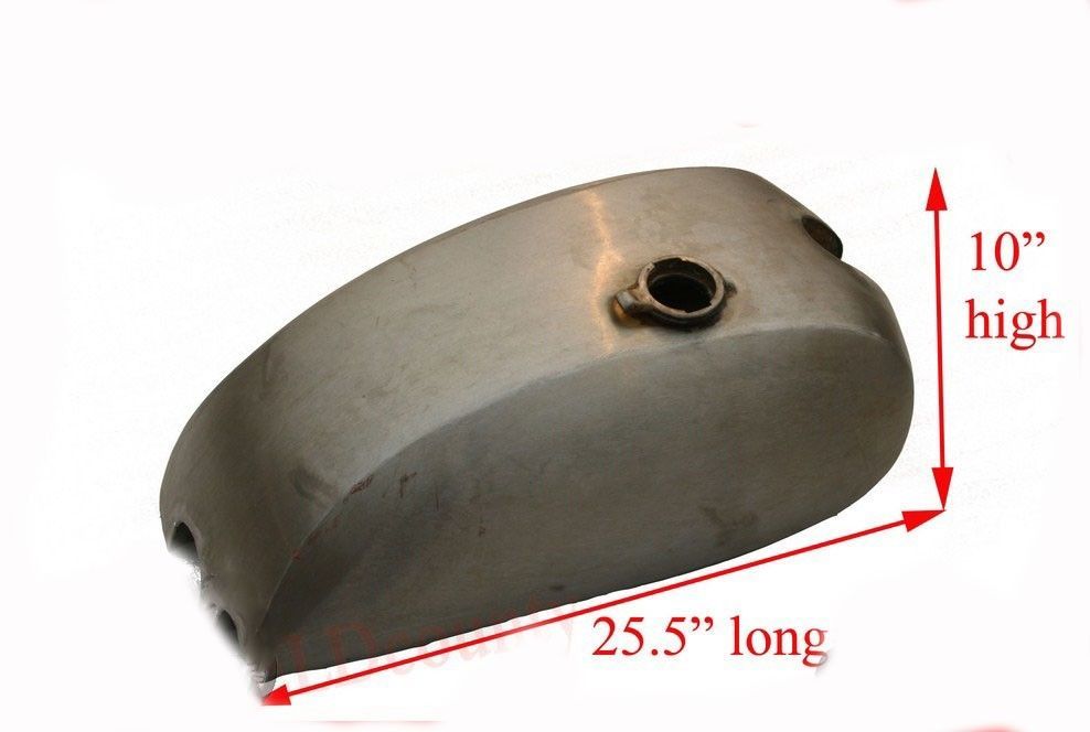 For Norton 750 850 Interstate Commando Gas Petrol Fuel Tank Raw Steel 