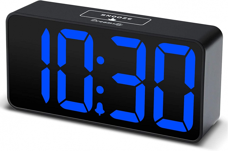 DreamSky Compact Digital Alarm Clock with USB Port for Charg