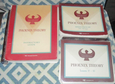 lot 3 Phoenix Theory Books Instructor's Guide Lessons 17-32 Speed Plus III Steno