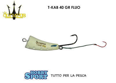 T-KAB OLYMPUS GR 40 FLUO - CON ASSIST HOOK PESCA MARE BARCA BY NICOLA RIOLO