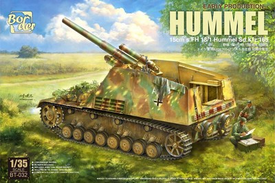 Border Model BT032 1:35 15cm s.FH 18/1 Hummel Sd.Kfz.165 Tank Plastic Model Kit