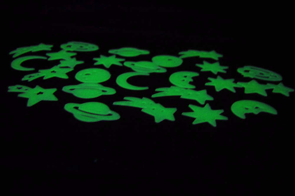 24 Piece Glow in the Dark Deep Space Theme eBay