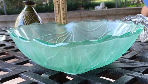 Seafoam Green Heart Shaped Serving Bowl