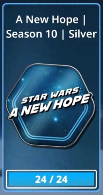 Topps Star Wars Card Trader Travel A NEW HOPE Season 10 Silver Rare 24 Card Set