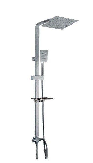 Bagno Colonna Doccia Saliscendi Miscelatore Cromato Rubinetto Soffione 69126 dfh