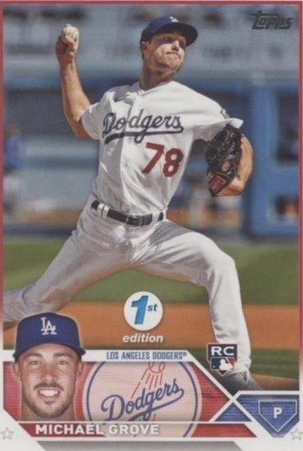2023 #15 Michael Grove Topps Series 1 Baseball RC | eBay