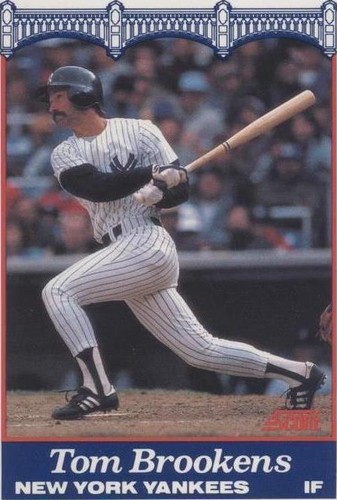 1989 Score NatWest Banks New York Yankees - Tom Brookens #21