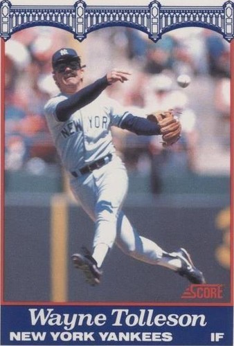 1989 Score NatWest Banks New York Yankees - Wayne Tolleson #9