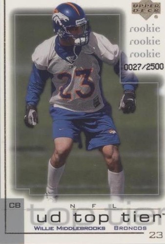2001 Upper Deck UD Top Tier Willie Middlebrooks #278