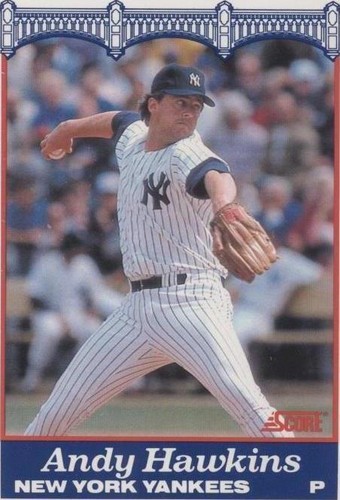 1989 Score NatWest Banks New York Yankees - Andy Hawkins #19