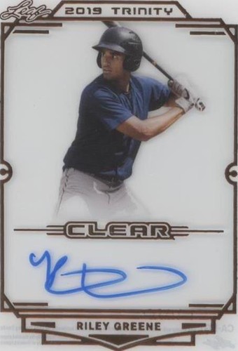 2019 Leaf Trinity - Riley Greene #CA-RG1