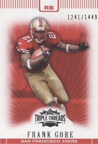 2007 Topps Triple Threads Frank Gore #33