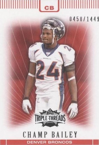 2007 Topps Triple Threads Champ Bailey #78